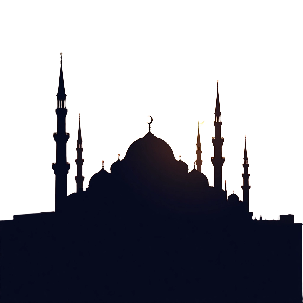 Silhouette of a Mosque